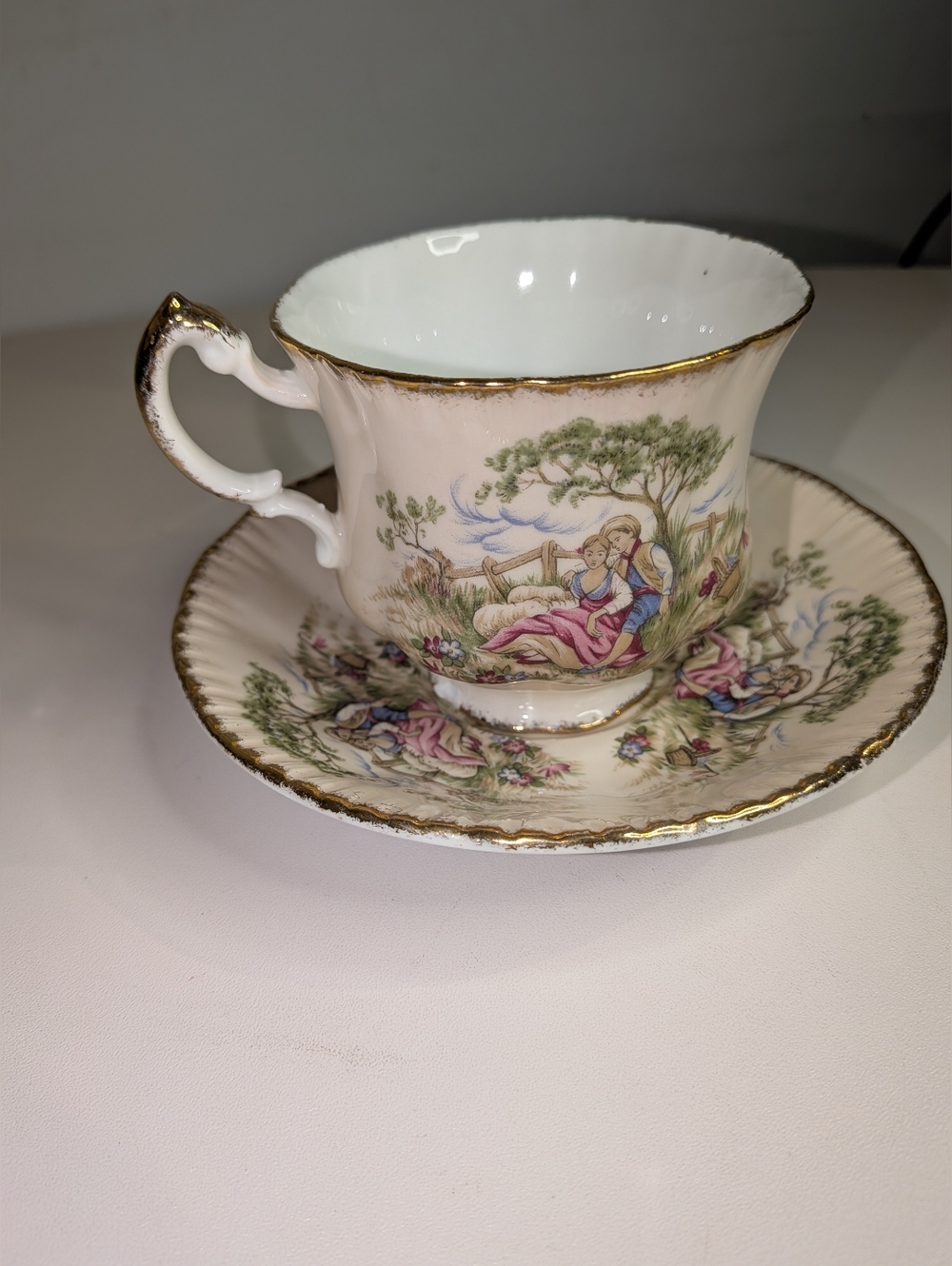 Paragon Teacup And Saucer. The Lovers Fine Bone China. Amazing Condition.